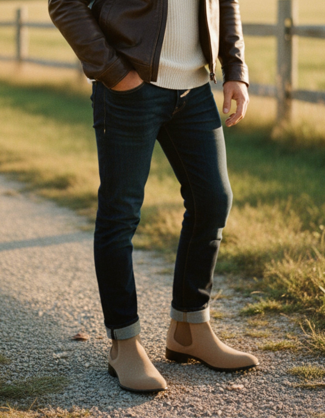 Modern Suede Chelsea Boots