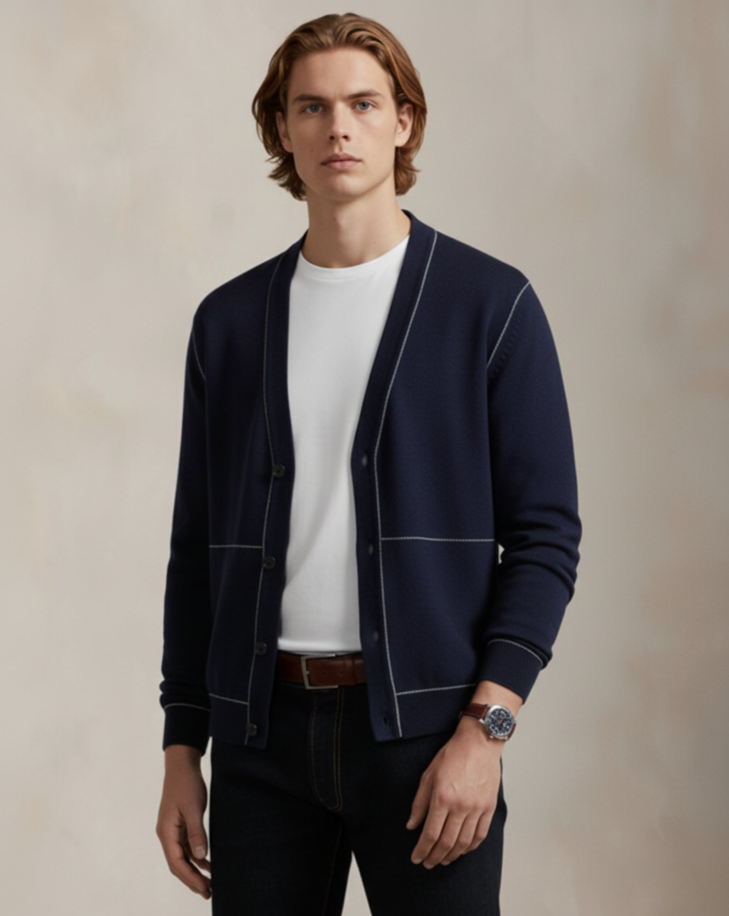 Refined Knit Button Cardigan