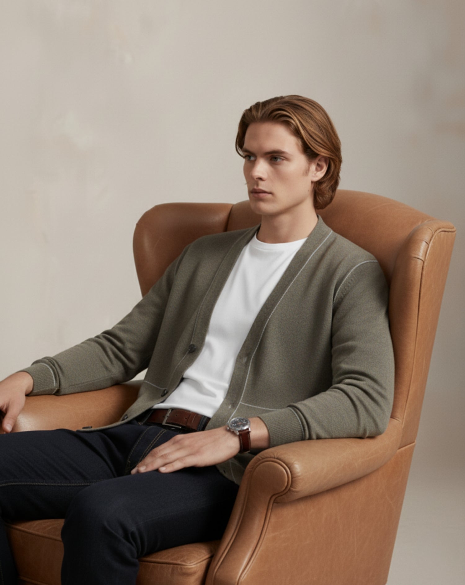 Refined Knit Button Cardigan