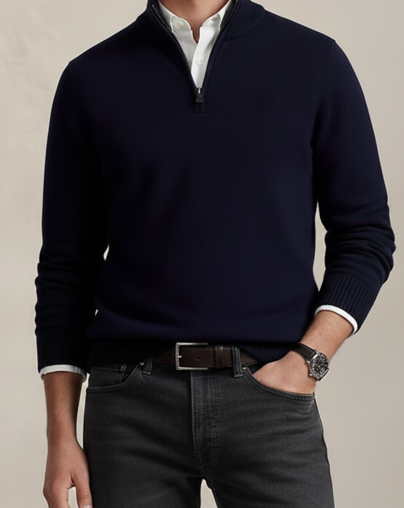 Heritage Quarter-Zip Knit Sweater