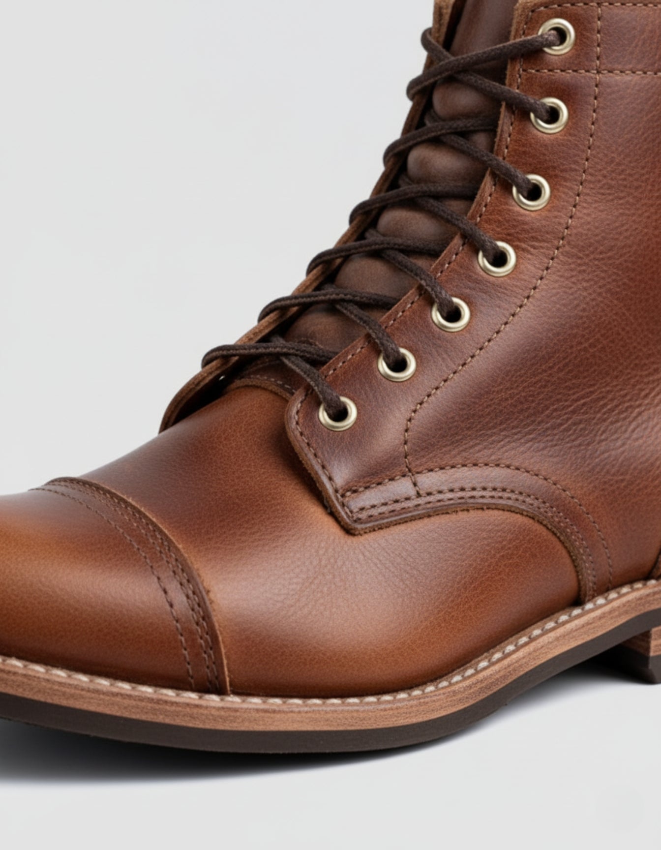 Classic Cap-Toe Leather Boots