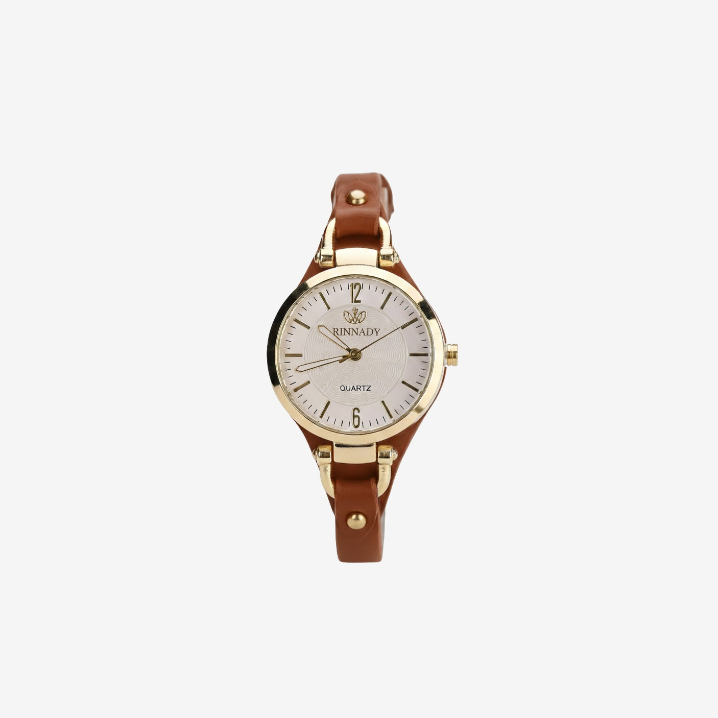Refined Leather Rinnady Strap Watch