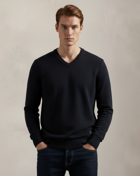 Heritage Knit V-Neck Sweater