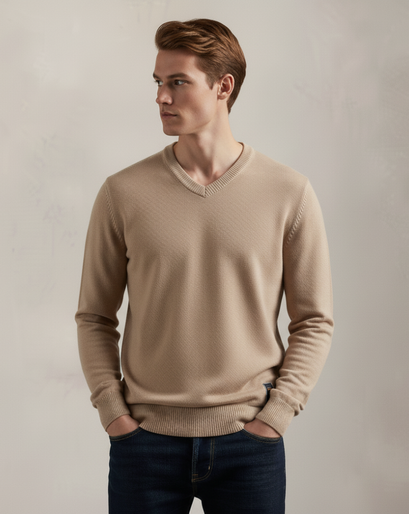 Heritage Knit V-Neck Sweater