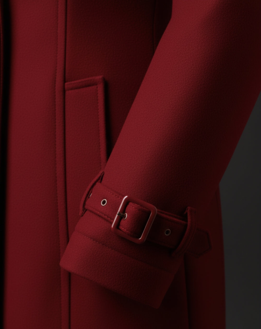 Refined Wool Tailored Coat