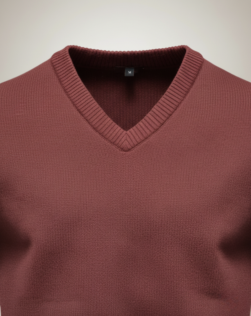 Heritage Knit V-Neck Sweater