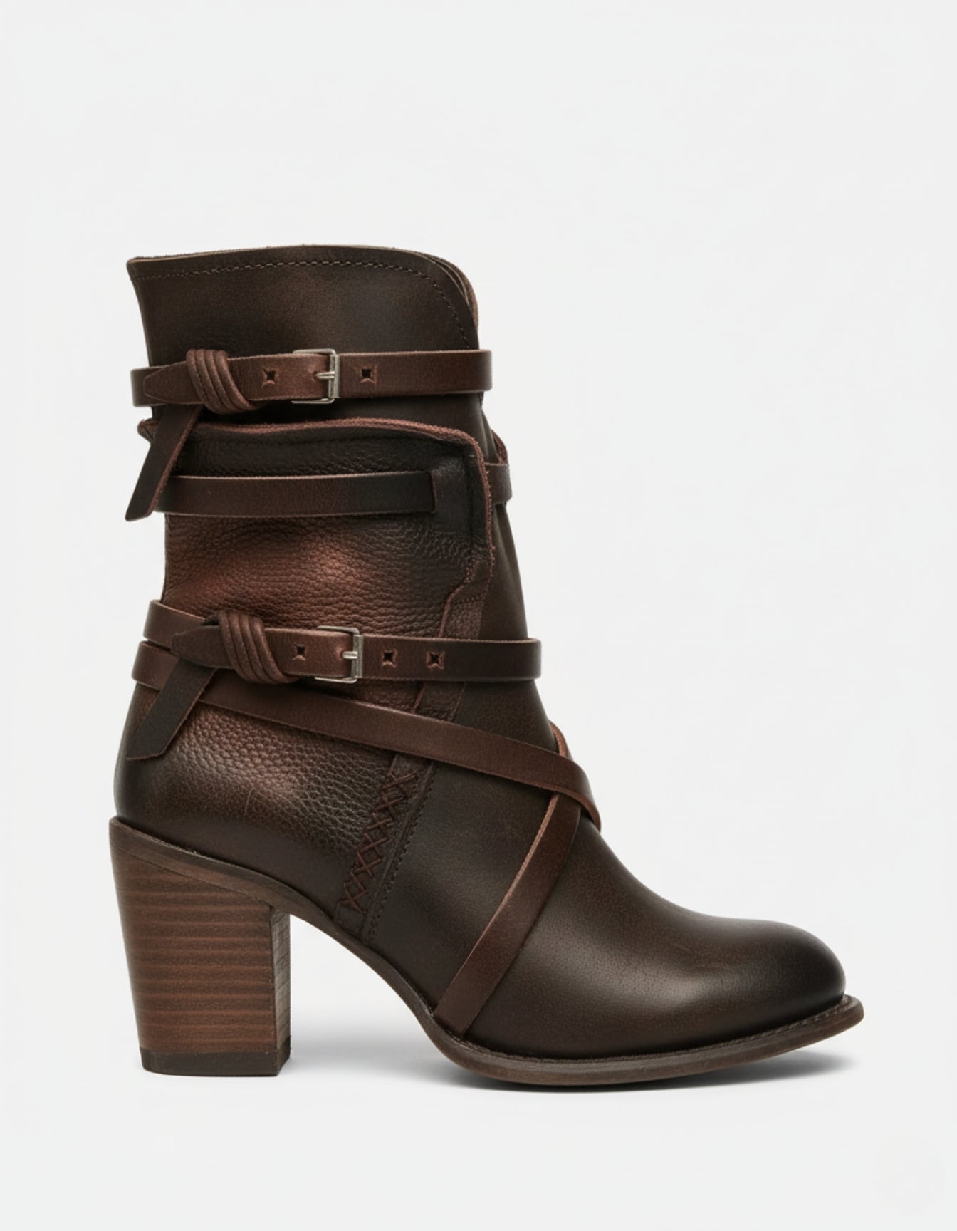 Frontier Straps Leather Boot