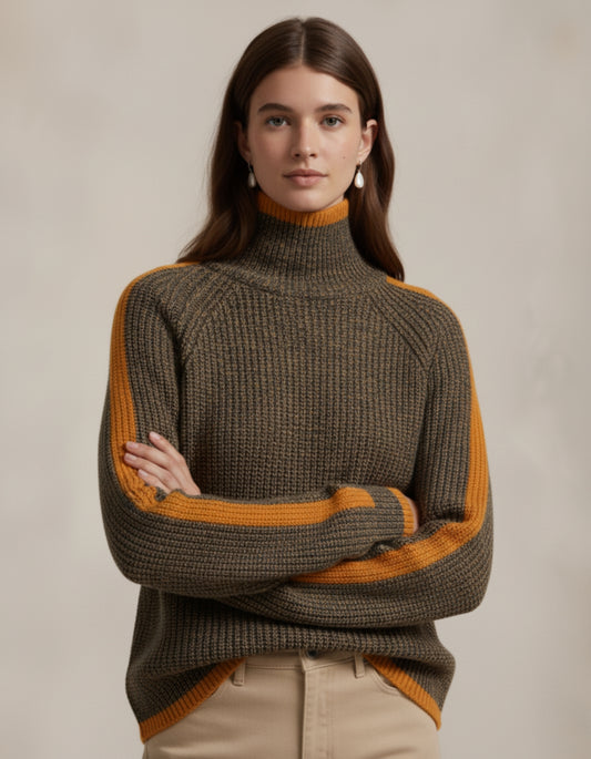 Heritage Crest Turtleneck Sweater