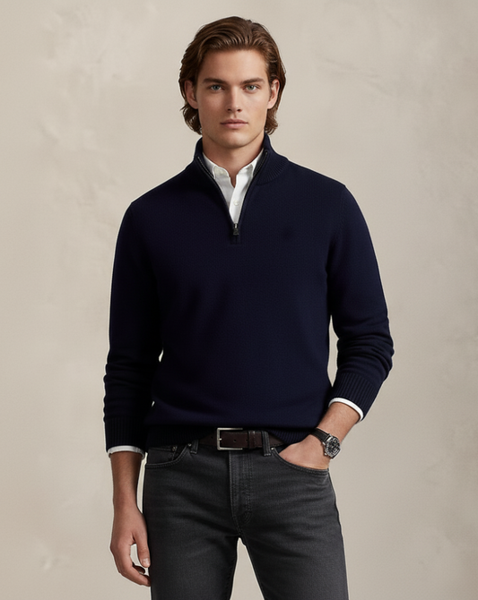 Heritage Quarter-Zip Knit Sweater