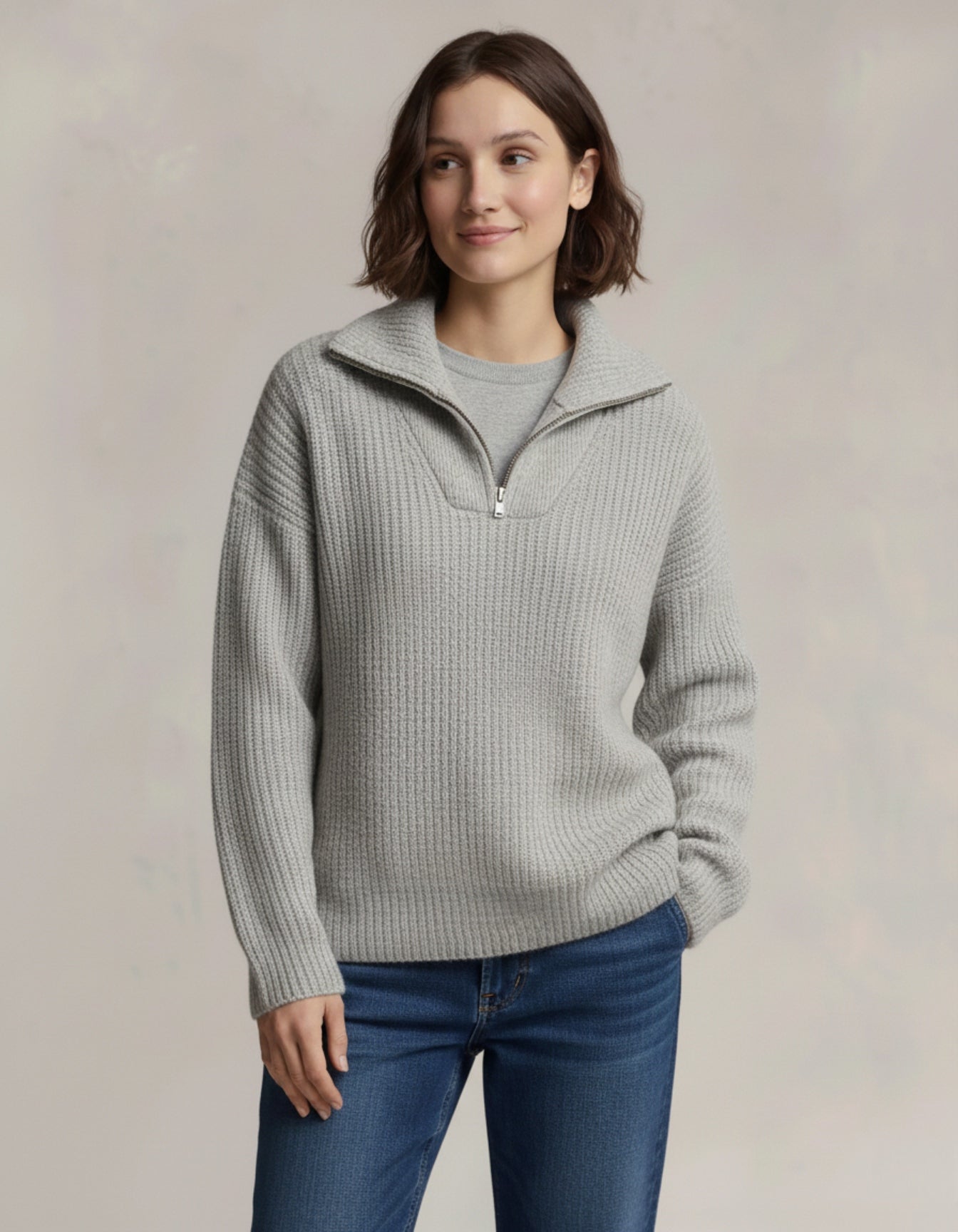Heritage Quarter-Zip Knit Pullover