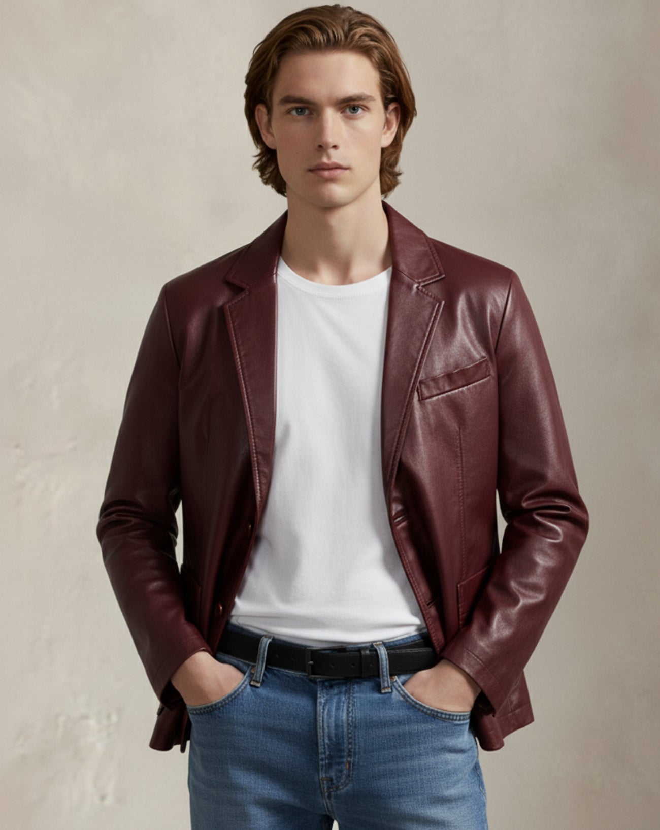 Refined Leather Jacket