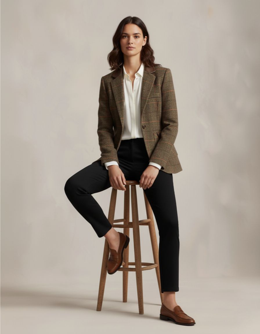 Heritage Glen Plaid Wool Blazer