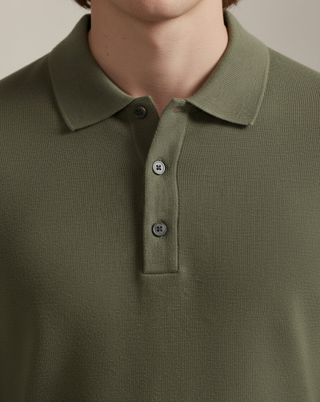 Heritage Knit Polo Sweater