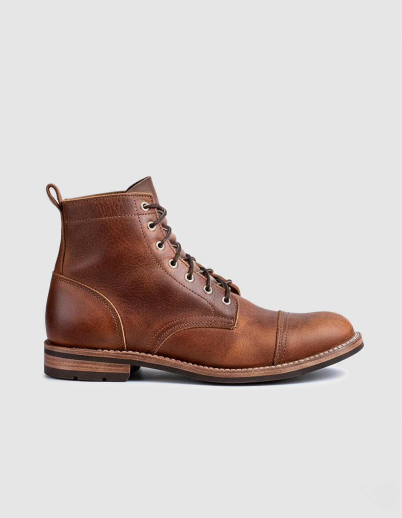 Classic Cap-Toe Leather Boots